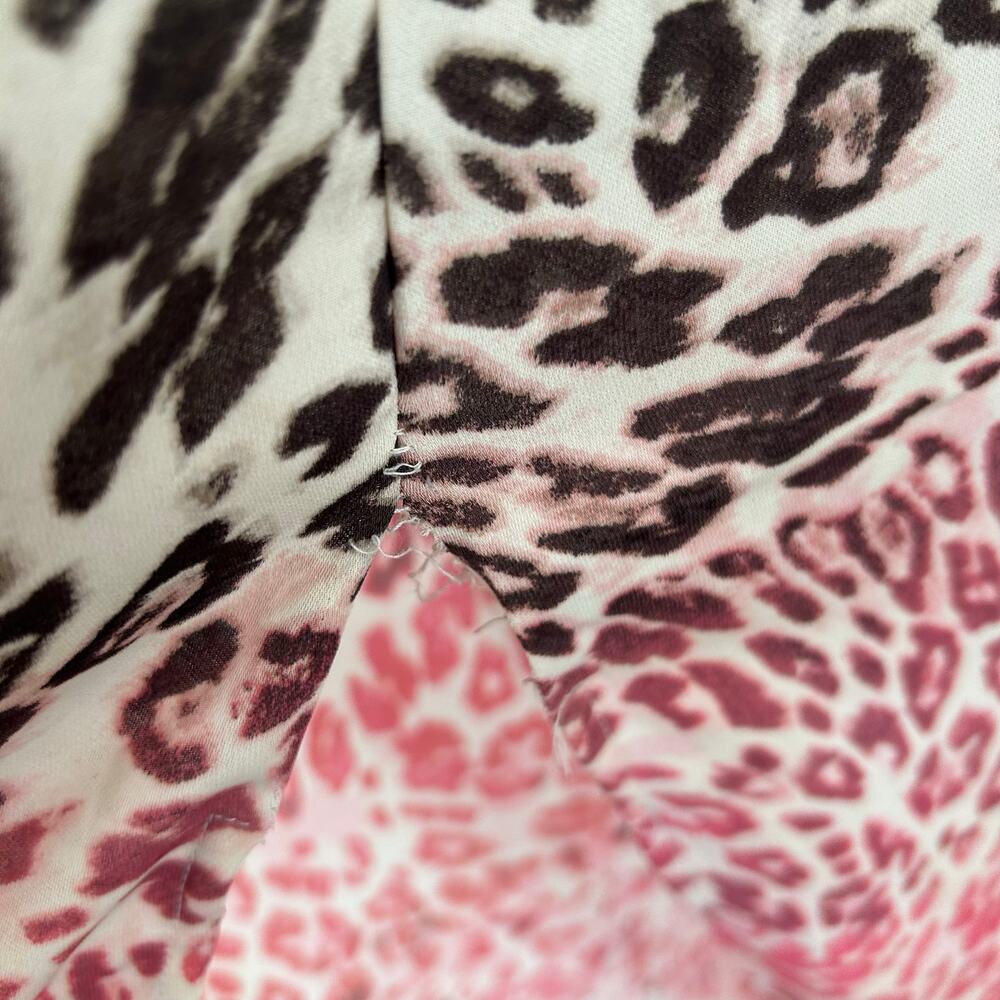 H&M Women Animal Print Sleeveless Colorblock Maxi Dress Summer Brown Size 10 - Picture 3 of 9